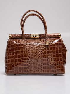 Сумка тоут женская Vera Pelle bager, коричневый