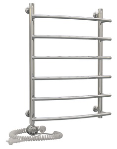 Электрический полотенцесушитель Акванерж модерн дуга 700x500 левый тэн Aquanerzh