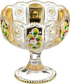 Набор из 6 штук Конфетница на ножке Lefard Gold glass 12.5х12.5х13см стекло 195-109_