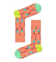 Носки унисекс Happy Socks FLA01 оранжевые 29