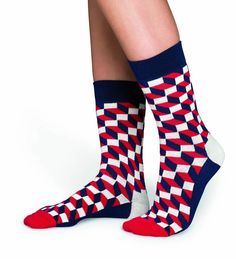 Носки унисекс Happy Socks FO01 синие 25