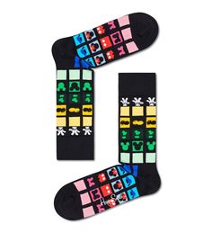 Носки унисекс Happy Socks DNY01 9300 черные 29
