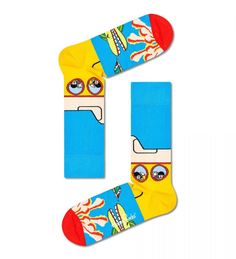 Носки унисекс Happy Socks BEA01 2204 разноцветные 25