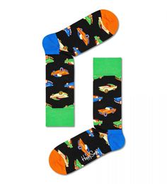Носки унисекс Happy Socks CAR01 9300 черные 25