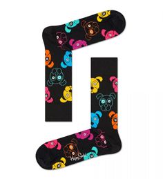 Носки унисекс Happy Socks DOG01 9050 черные 25