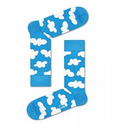 Носки унисекс Happy Socks CLO01 голубые 25