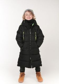Пальто детское Boom 101441_BOB, черный, 128