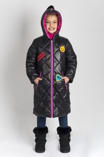 Пальто детское Boom 80530_BOG, черный, 98