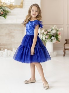 Платье детское Batik 002 п22, синий, 110 Батик