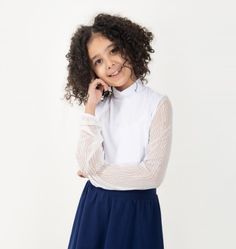 Водолазка детская Cherubino CWJG 63195-20, белый, 164