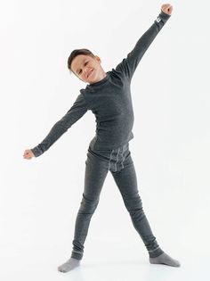 Термобелье детское низ Batik 169-23з-3, серый, 140 Батик