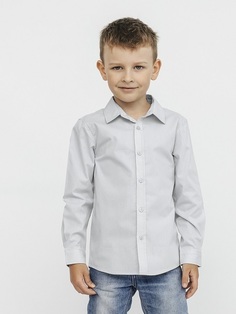 Рубашка детская Cherubino CWJB 63168-23, серый, 128