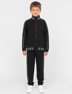 Костюм детский Cherubino CWJB 90110-22, черный, 140