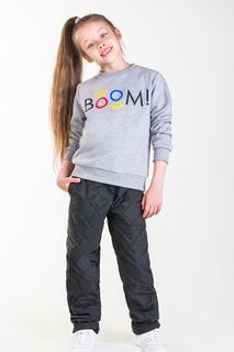 Брюки детские Boom 90038_BOG, черный, 92