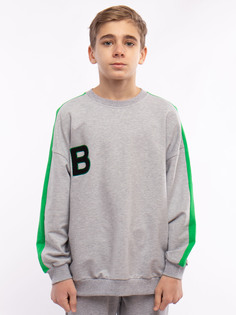 Свитшот детский Batik 008_ОП22 цвет серый меланж, размер 146 Батик