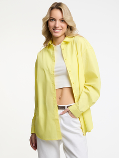 Рубашка женская oodji 13K11041 желтая 42