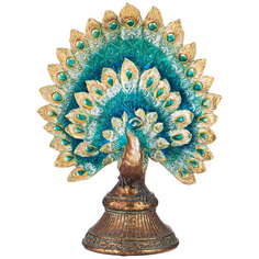 Набор из 4 штук Фигурка Lefard Павлин 22.5х12х30см полистоун 504-345_