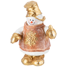 Фигурка декоративная Lefard Снеговик со снежинкой высота 34см полистоун 169-599_