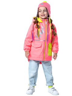 Куртка детская NIKASTYLE 4м2823, коралловый неон, 104