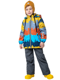 Комплект верхней одежды NIKASTYLE 7м0323, терракот/серый, 104
