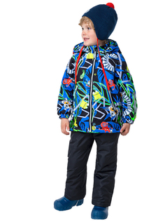 Комплект верхней одежды NIKASTYLE 7м1523, ультрамарин/черный, 104