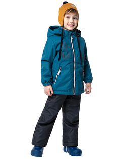 Комплект верхней одежды NIKASTYLE 7м1123, морская волна, 116