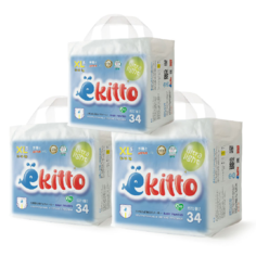 Подгузники трусики детские тонкие 5 размер XL 12-17кг, 102шт Ekitto