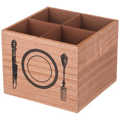 Подставка для столовых приборов Lefard Vintage Home 15х15х12см МДФ 222-751_