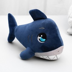Мягкая игрушка "Акула", цвет синий Milo