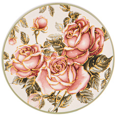 Набор из 6 штук Подставка под горячее Agness Корейская роза 11х11х1см керамика 358-1998_