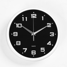 Часы настенные серия Классика дискретный ход d-25 см АА No Brand