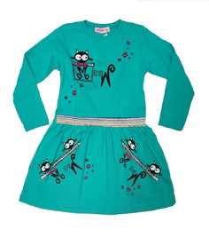 Платье детское Lily Kids 7541, зеленый, 104