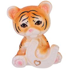 Набор из 4 штук Фигурка Lefard Тигренок 7х5х8см фарфор 149-695_