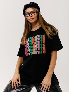 Футболка женская Little Secret uz200421 черная ONE SIZE