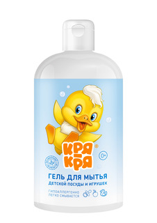 Гель для мытья детских игрушек и посуды Кря-Кря, 500 мл