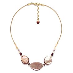 Колье из бижутерного сплава с аметистом 47,5 см Nature Bijoux NB23.1-15-42631