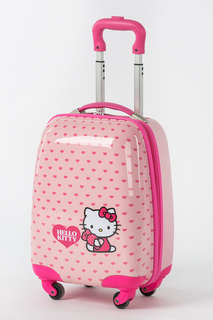 Чемодан пластиковый детский на четырех колесах, Hello Kitty 06 Baudet