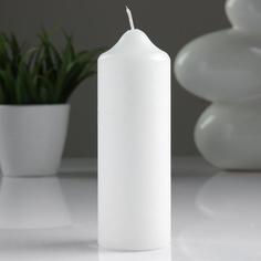 Свеча классическая 5х15 см, белая Aroma Home