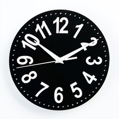 Часы настенные серия Классика дискретный ход d-23.5 см No Brand