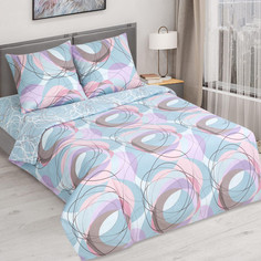 Постельное белье семейное простынь на резинке бязь Вальс Арт Дизайн