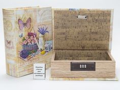 Шкатулка под книгу с кодовым замком Лавандовое настроение Remeco Collection