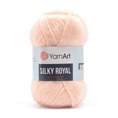 Пряжа YarnArt Silky Royal 50г, 140м (шёлковая вискоза, меринос) (441 пудровый), 5 мотков