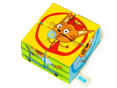 Мягкая игрушка "Мякиши" кубики "Три кота" (Собери картинку) 768