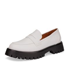 Лоферы женские INSTREET 77-31WA-722SS белые 40 RU