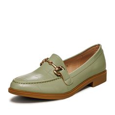 Лоферы женские INSTREET 26-31WA-791SS зеленые 39 RU