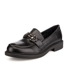 Лоферы женские INSTREET 26-31WA-805SS черные 36 RU