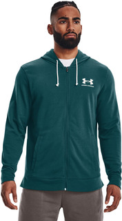 Толстовка мужская Under Armour UA Rival Terry Lc Fz зеленая XL