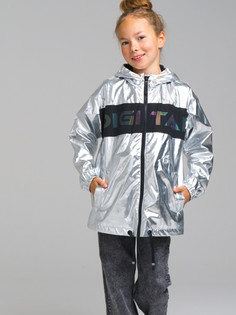 Ветровка детская PlayToday 12321183, серебристый, 146