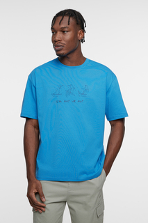 Футболка мужская Befree 2329444449 голубая L