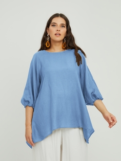 Туника женская MAT fashion Plus size_1002 голубая S